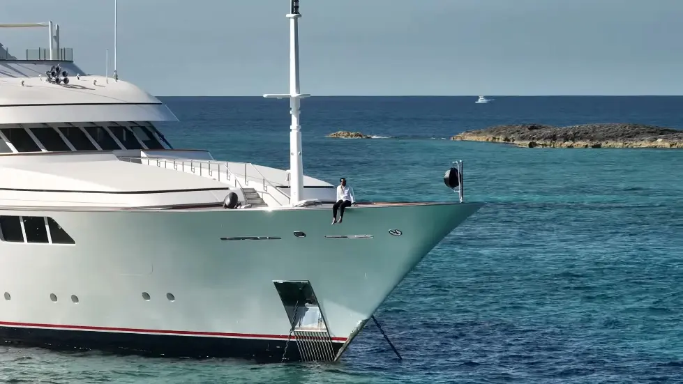 We Stayed on Tommy Hilfiger's mega yacht.