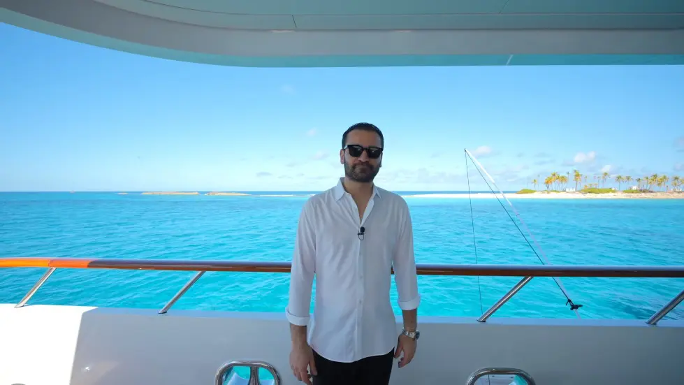 We Stayed on Tommy Hilfiger's mega yacht.