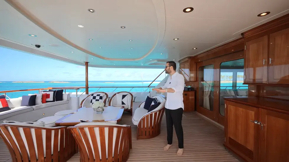 We Stayed on Tommy Hilfiger's mega yacht.