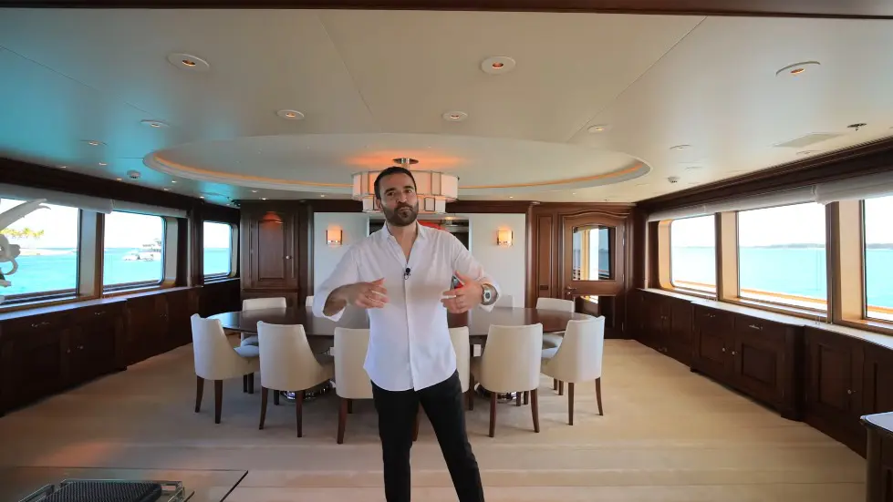 We Stayed on Tommy Hilfiger's mega yacht.