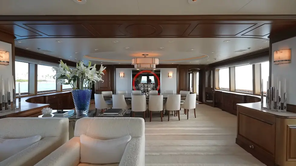 We Stayed on Tommy Hilfiger's mega yacht.