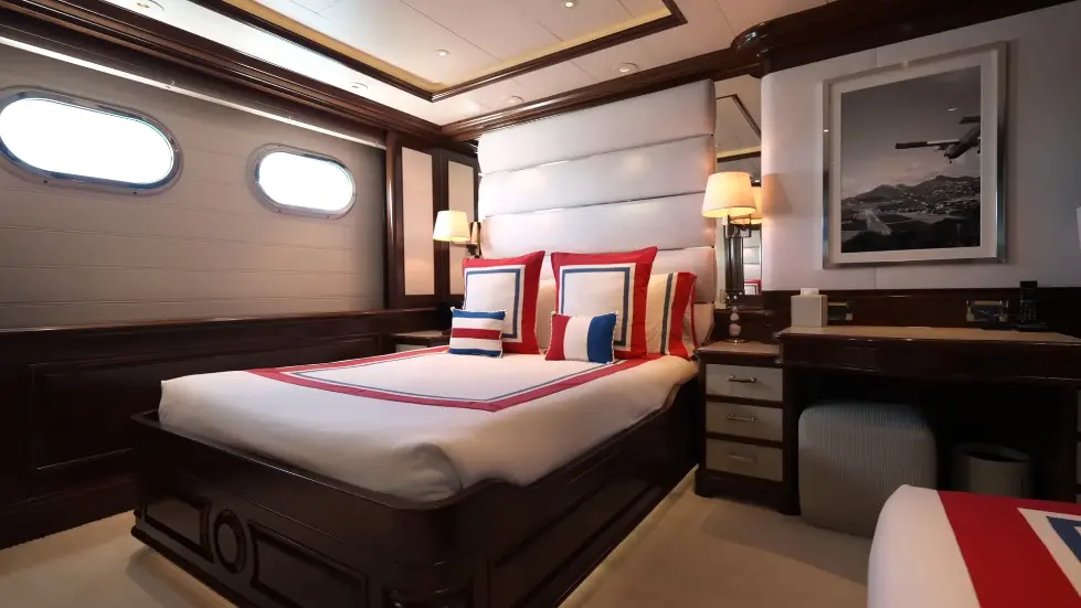 We Stayed on Tommy Hilfiger's mega yacht.
