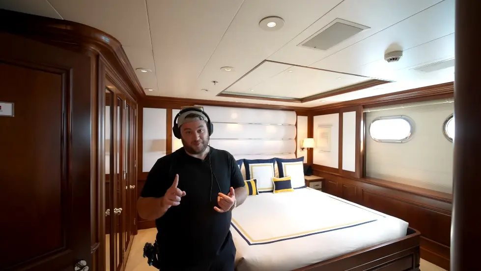 We Stayed on Tommy Hilfiger's mega yacht.