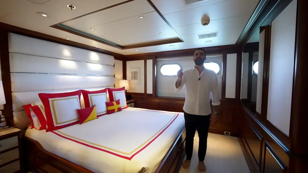 We Stayed on Tommy Hilfiger's mega yacht.