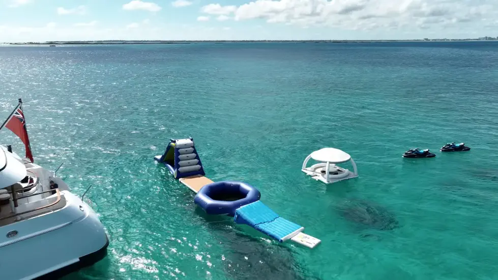 We Stayed on Tommy Hilfiger's mega yacht.