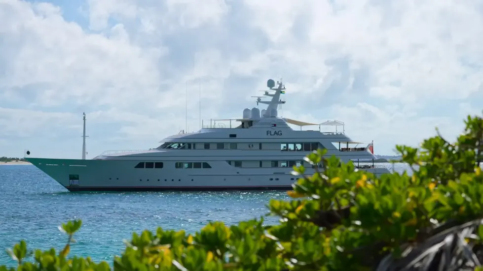 We Stayed on Tommy Hilfiger's mega yacht.