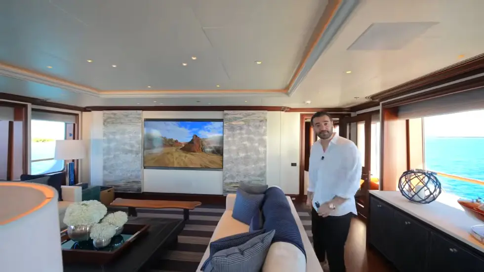 We Stayed on Tommy Hilfiger's mega yacht.