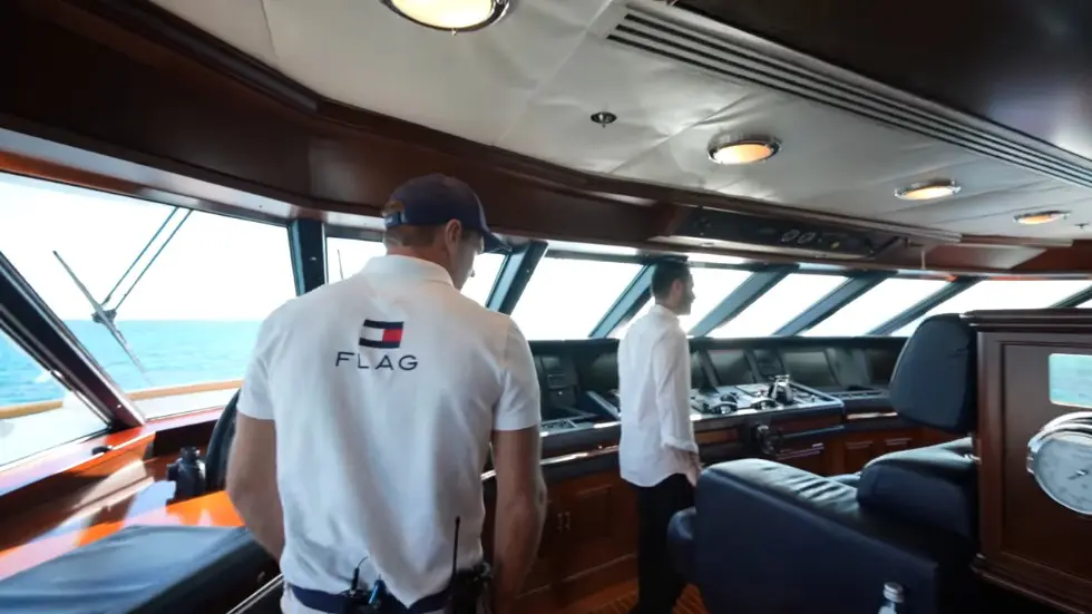 We Stayed on Tommy Hilfiger's mega yacht.