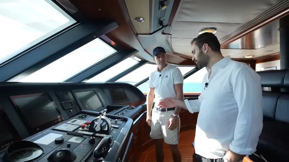 We Stayed on Tommy Hilfiger's mega yacht.