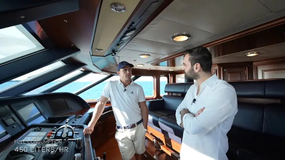 We Stayed on Tommy Hilfiger's mega yacht.