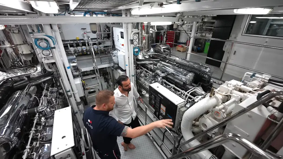 We Stayed on Tommy Hilfiger's mega yacht.