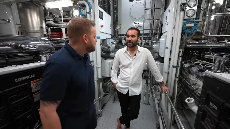 We Stayed on Tommy Hilfiger's mega yacht.