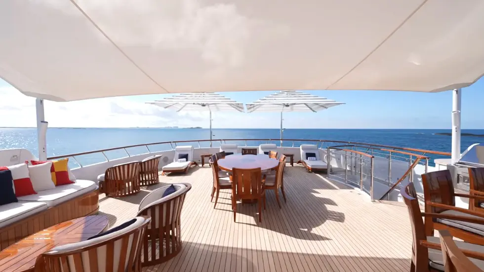 We Stayed on Tommy Hilfiger's mega yacht.