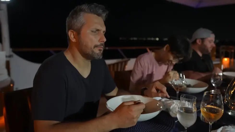 We Stayed on Tommy Hilfiger's mega yacht.