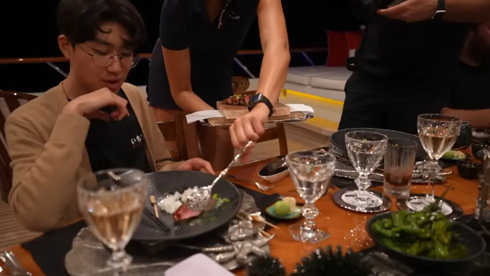 We Stayed on Tommy Hilfiger's mega yacht.