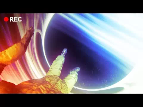 What would we see if we fell into a Black Hole?